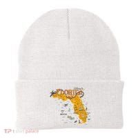 Welcome To Florida Cool Tourist Map Beanie thumb 0
