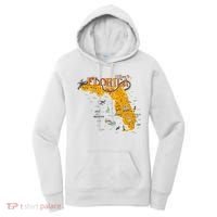 Welcome To Florida Cool Tourist Map Women's Hoodie thumb 0