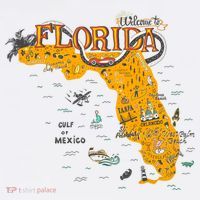 Welcome To Florida Cool Tourist Map Women's Tank Top thumb 5