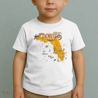 Welcome To Florida Cool Tourist Map Toddler T-Shirt thumb 2