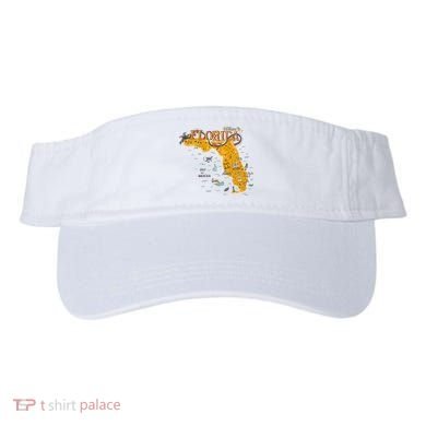 Welcome To Florida Cool Tourist Map Visor