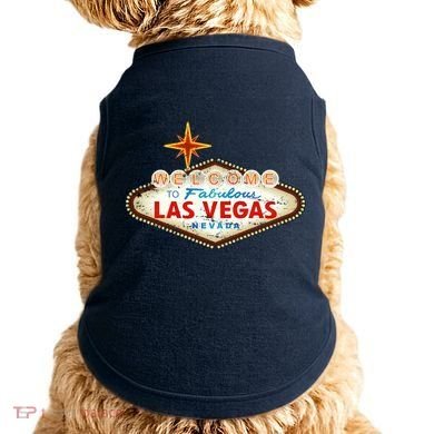 Welcome to Las Vegas Classic Sign Doggie Tank
