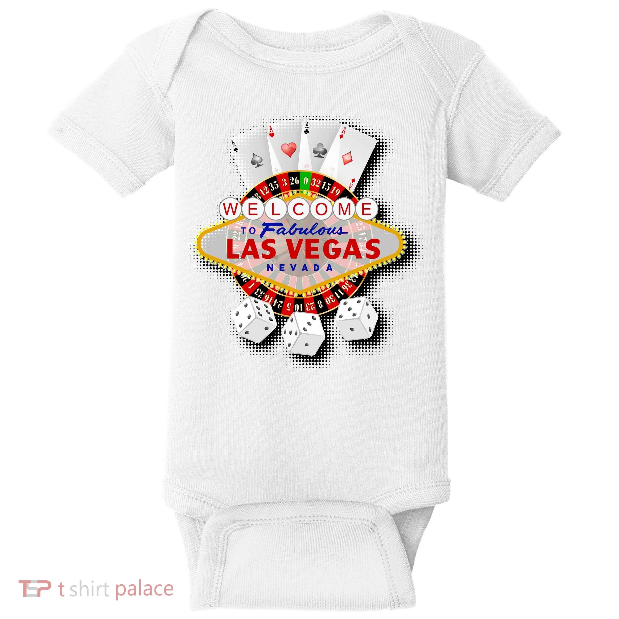 Welcome To Las Vegas Original Logo Baby Bodysuit