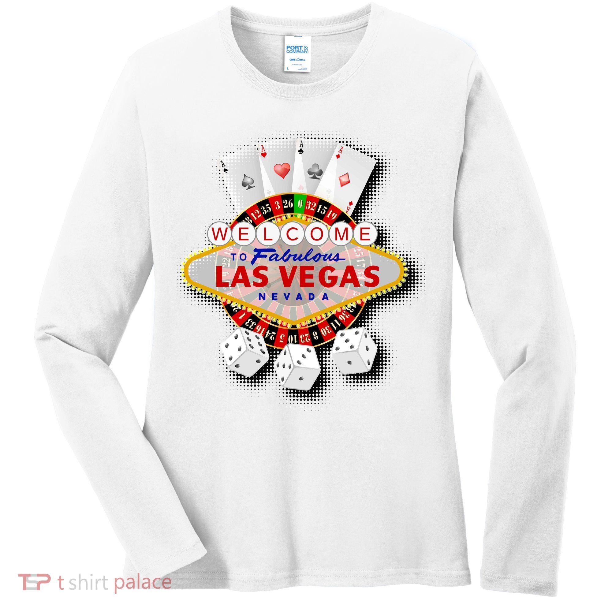Welcome To Las Vegas Original Logo Women's Long Sleeve Shirt