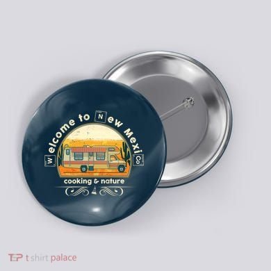 Welcome To New Mexico Cooking Nature Button