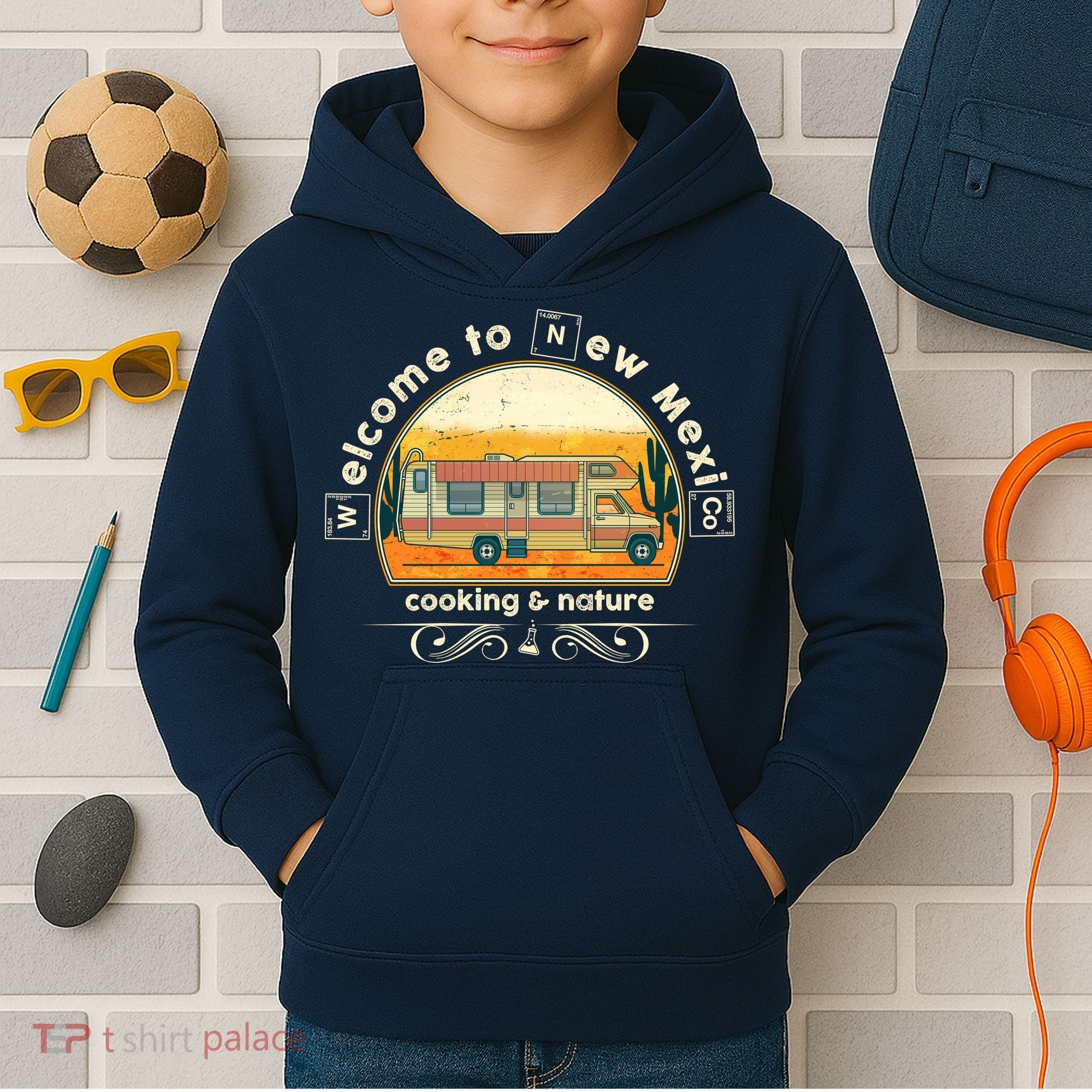 Welcome To New Mexico Cooking Nature Kids Hoodie