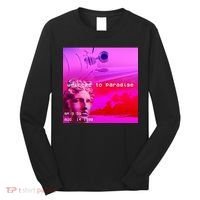 Welcome To Paradise Vaporwave Long Sleeve Shirt thumb 0