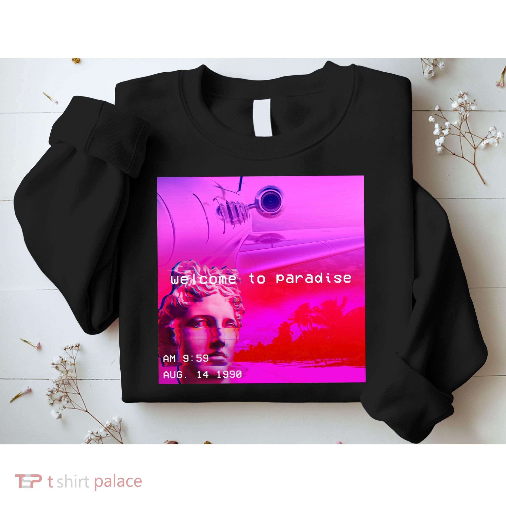 Welcome To Paradise Vaporwave Sweatshirt