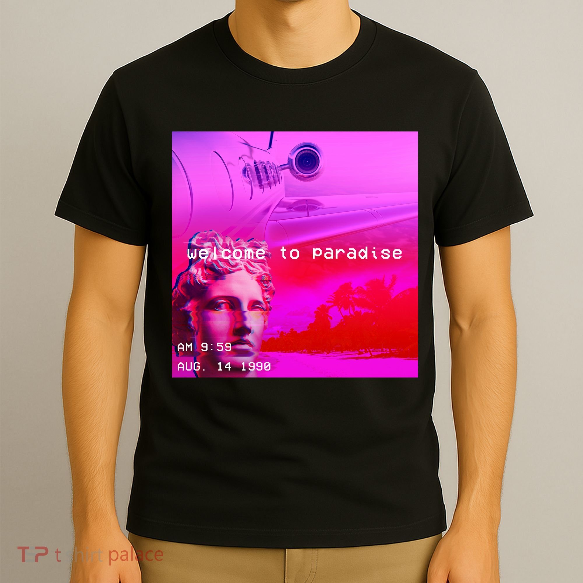 Welcome To Paradise Vaporwave T-Shirt