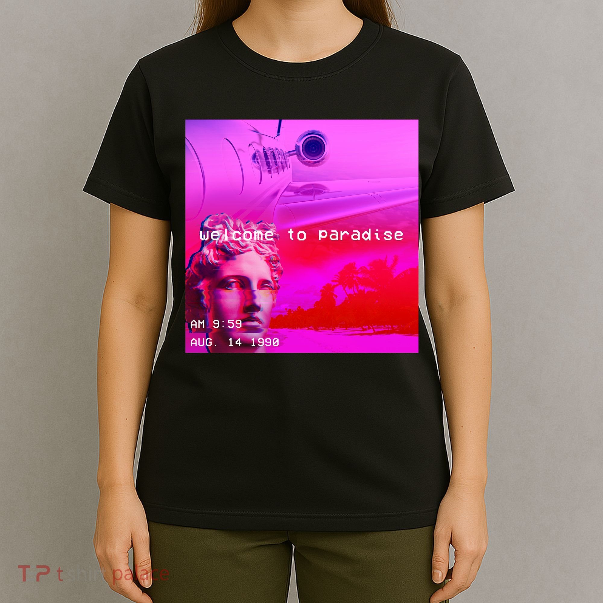 Welcome To Paradise Vaporwave T-Shirt