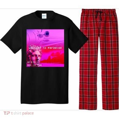 Welcome To Paradise Vaporwave Pajama Set