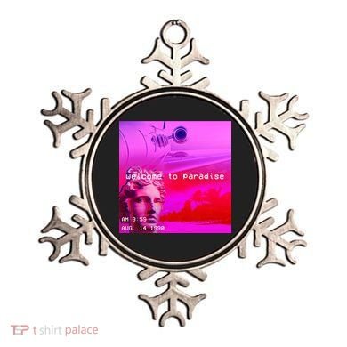 Welcome To Paradise Vaporwave Ornament