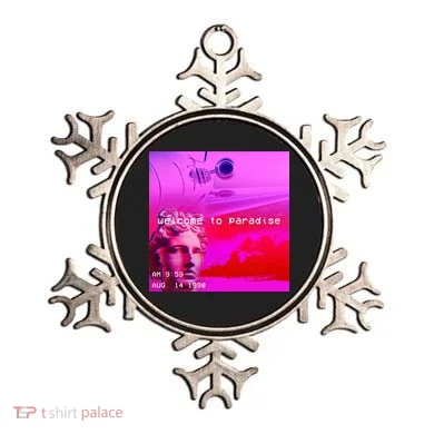 Welcome To Paradise Vaporwave Ornament