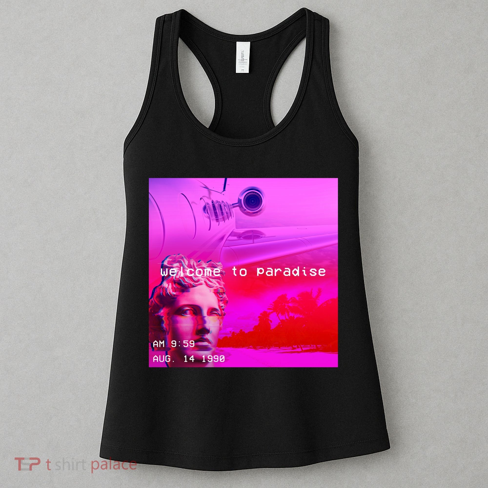Welcome To Paradise Vaporwave Women's Tank Top