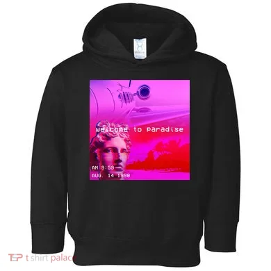 Welcome To Paradise Vaporwave Toddler Hoodie