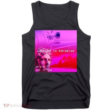 Welcome To Paradise Vaporwave Tank Top