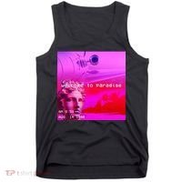 Welcome To Paradise Vaporwave Tank Top thumb 0