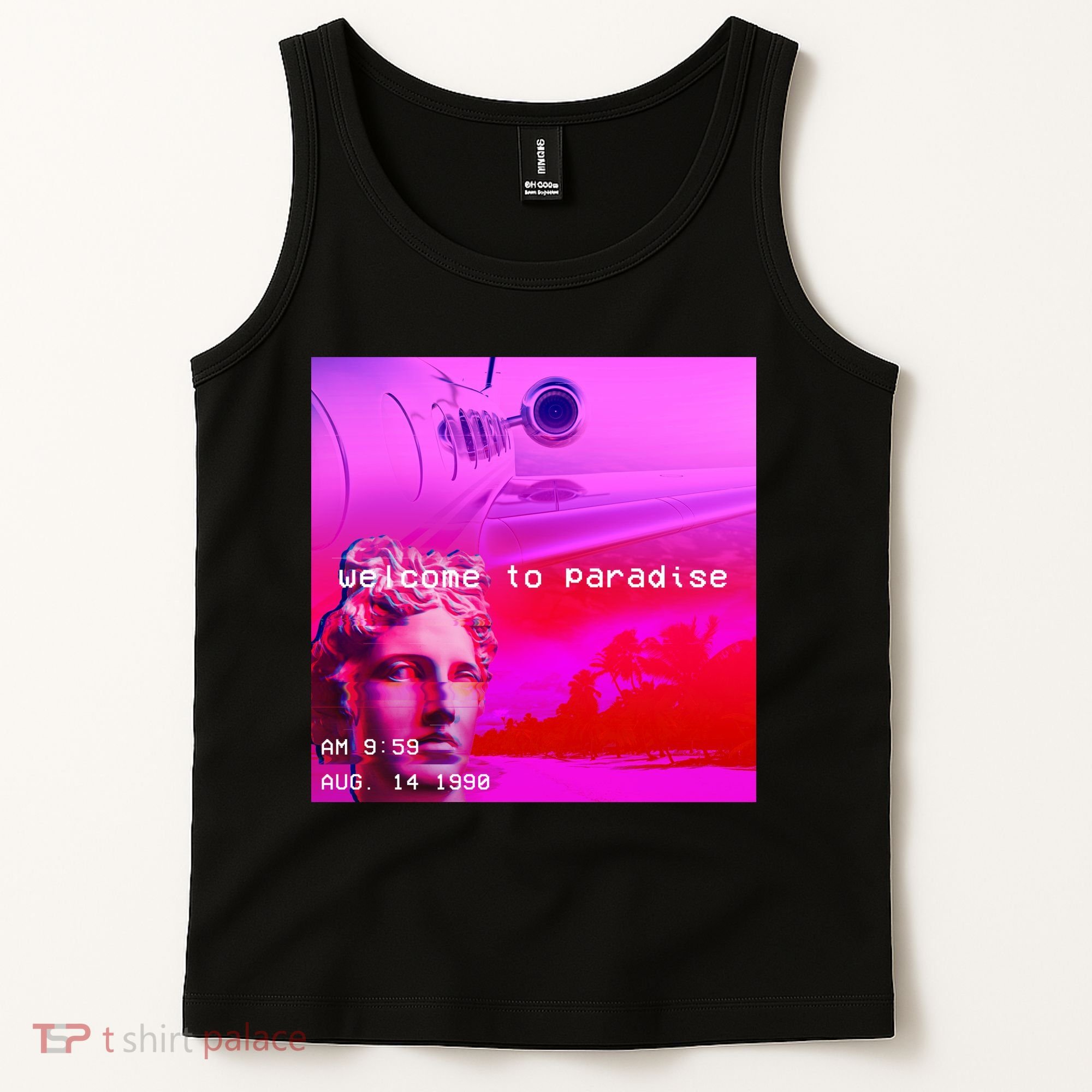 Welcome To Paradise Vaporwave Tank Top