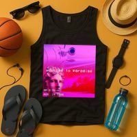 Welcome To Paradise Vaporwave Tank Top thumb 4