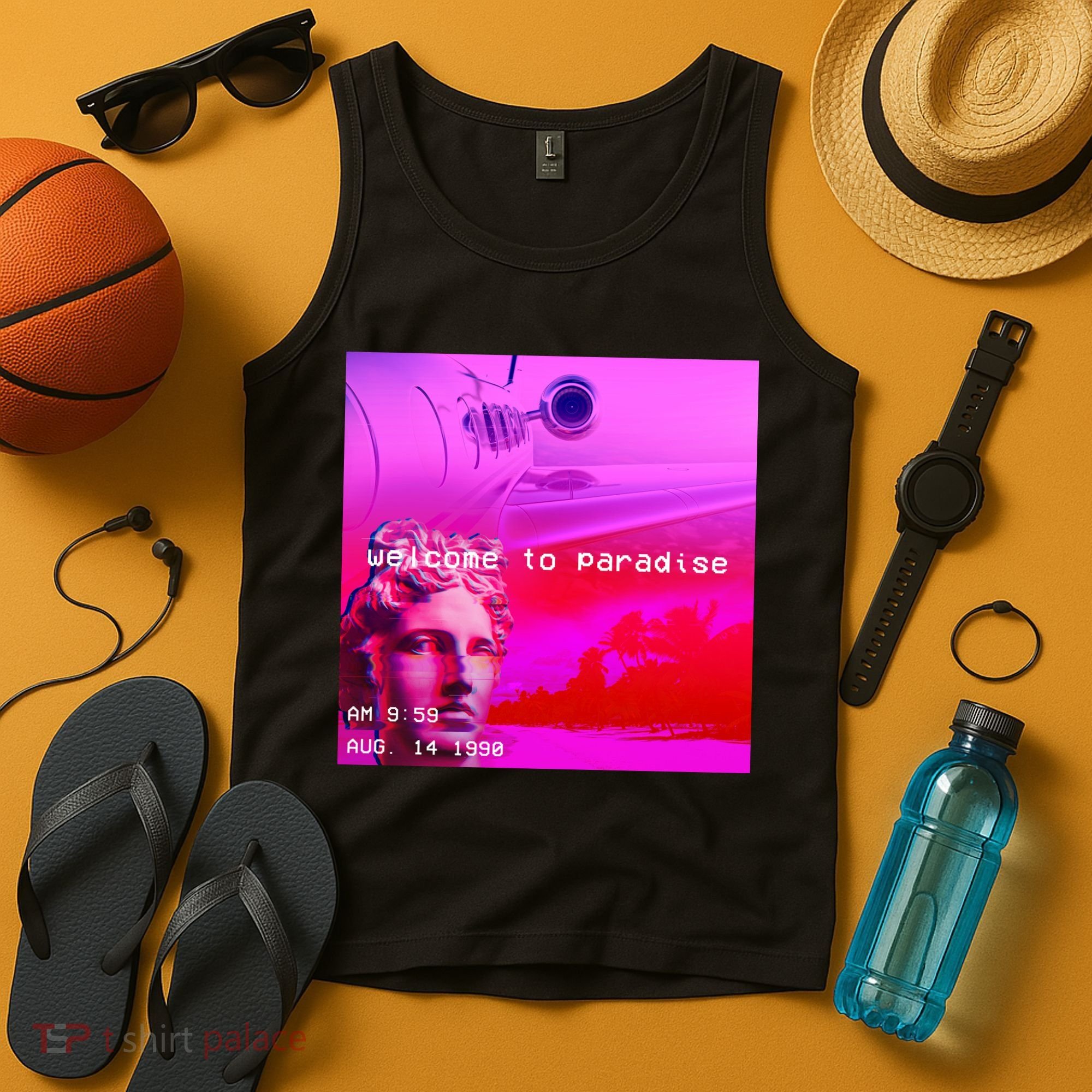 Welcome To Paradise Vaporwave Tank Top
