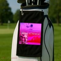 Welcome To Paradise Vaporwave Golf Towel thumb 2