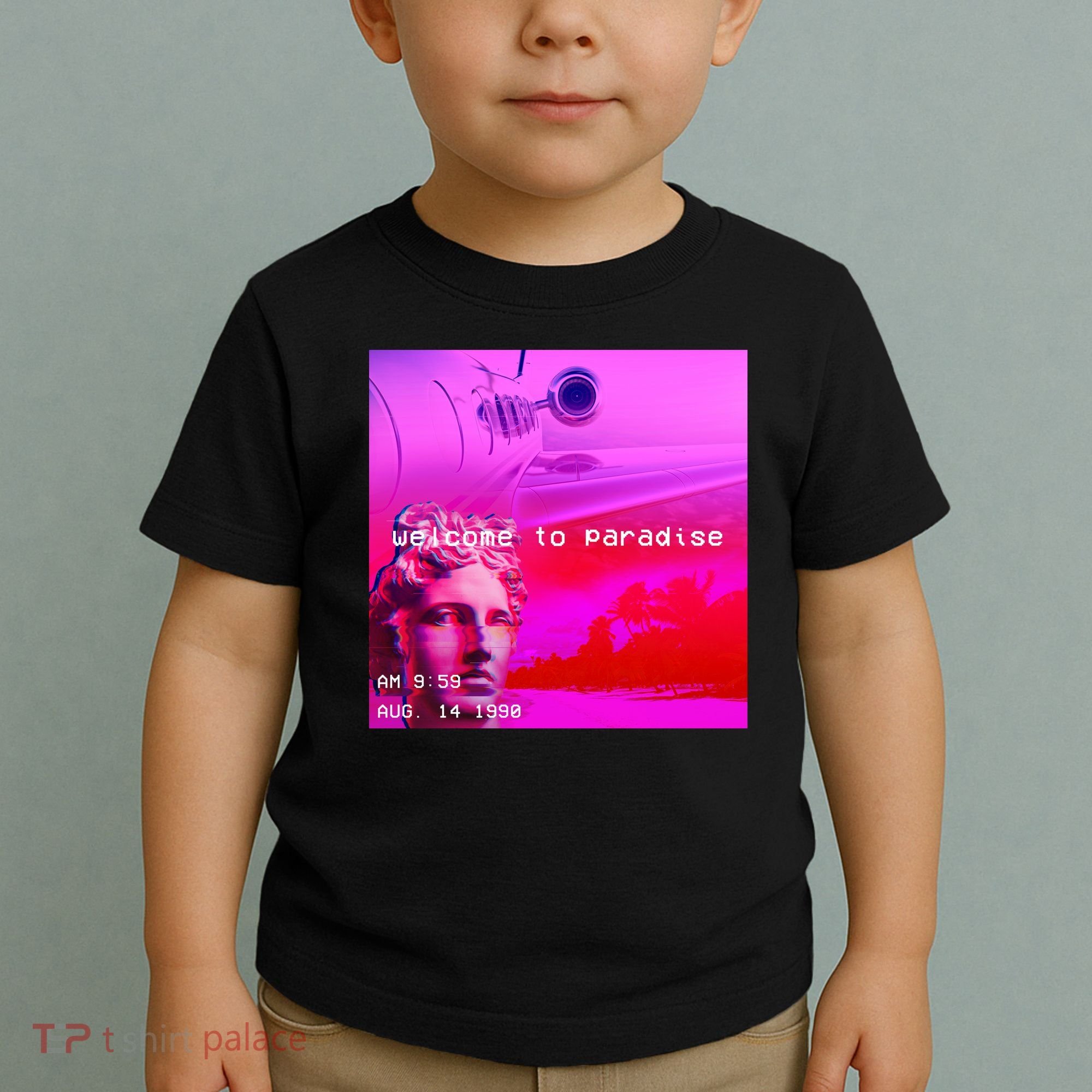 Welcome To Paradise Vaporwave Toddler T-Shirt