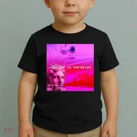 Welcome To Paradise Vaporwave Toddler T-Shirt thumb 2