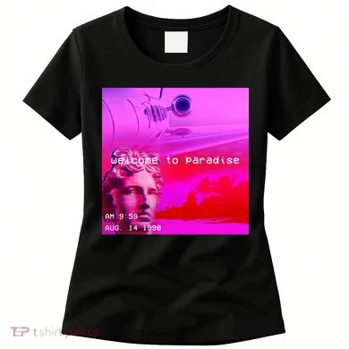 Welcome To Paradise Vaporwave Women's T-Shirt