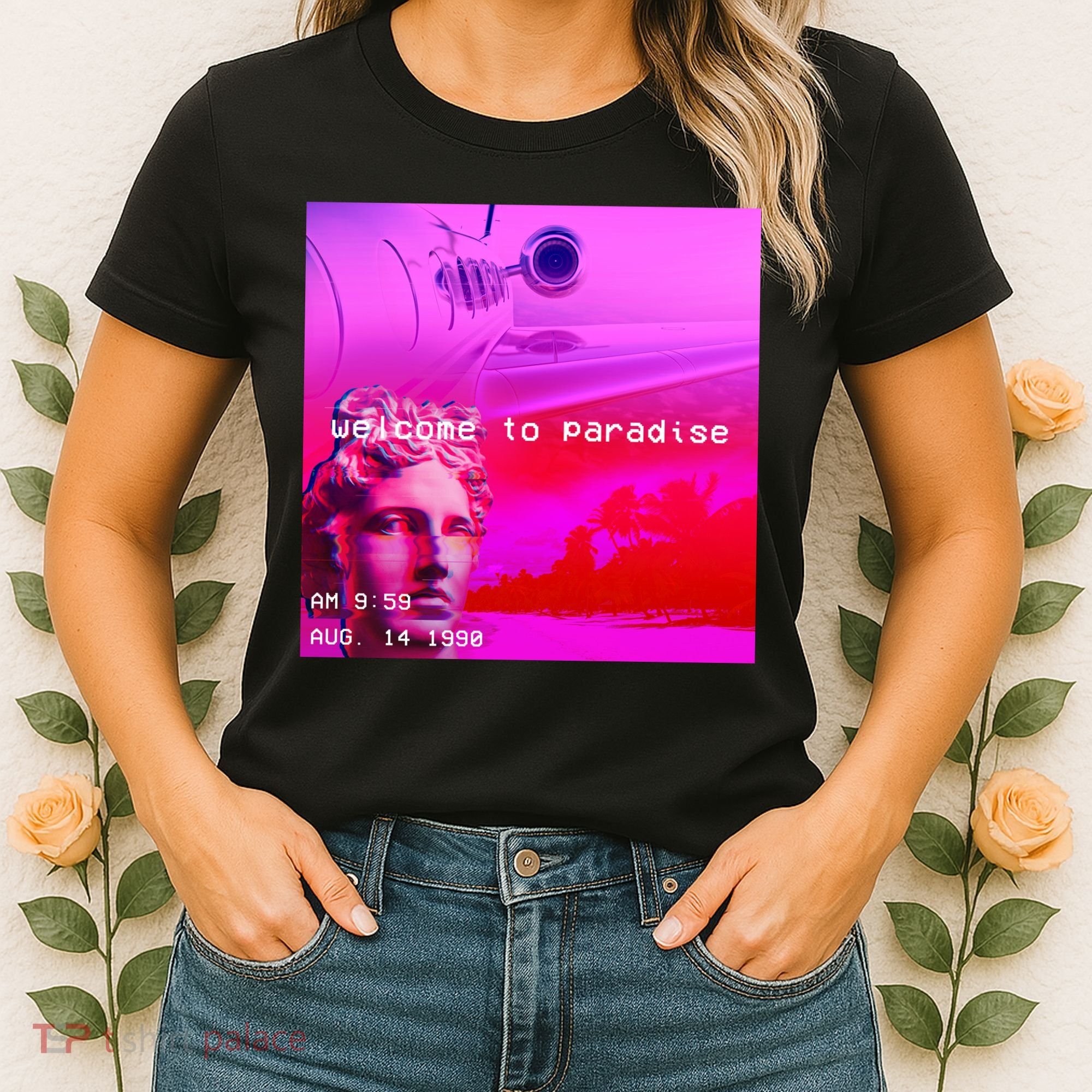 Welcome To Paradise Vaporwave Women's T-Shirt