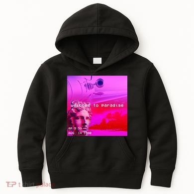 Welcome To Paradise Vaporwave Kids Hoodie