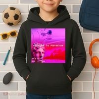Welcome To Paradise Vaporwave Kids Hoodie thumb 2