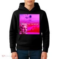 Welcome To Paradise Vaporwave Kids Hoodie thumb 4