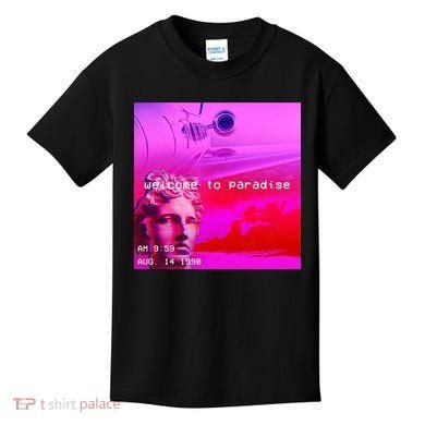 Welcome To Paradise Vaporwave Kids T-Shirt