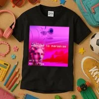 Welcome To Paradise Vaporwave Kids T-Shirt thumb 3