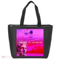 Welcome To Paradise Vaporwave Tote Bag thumb 0