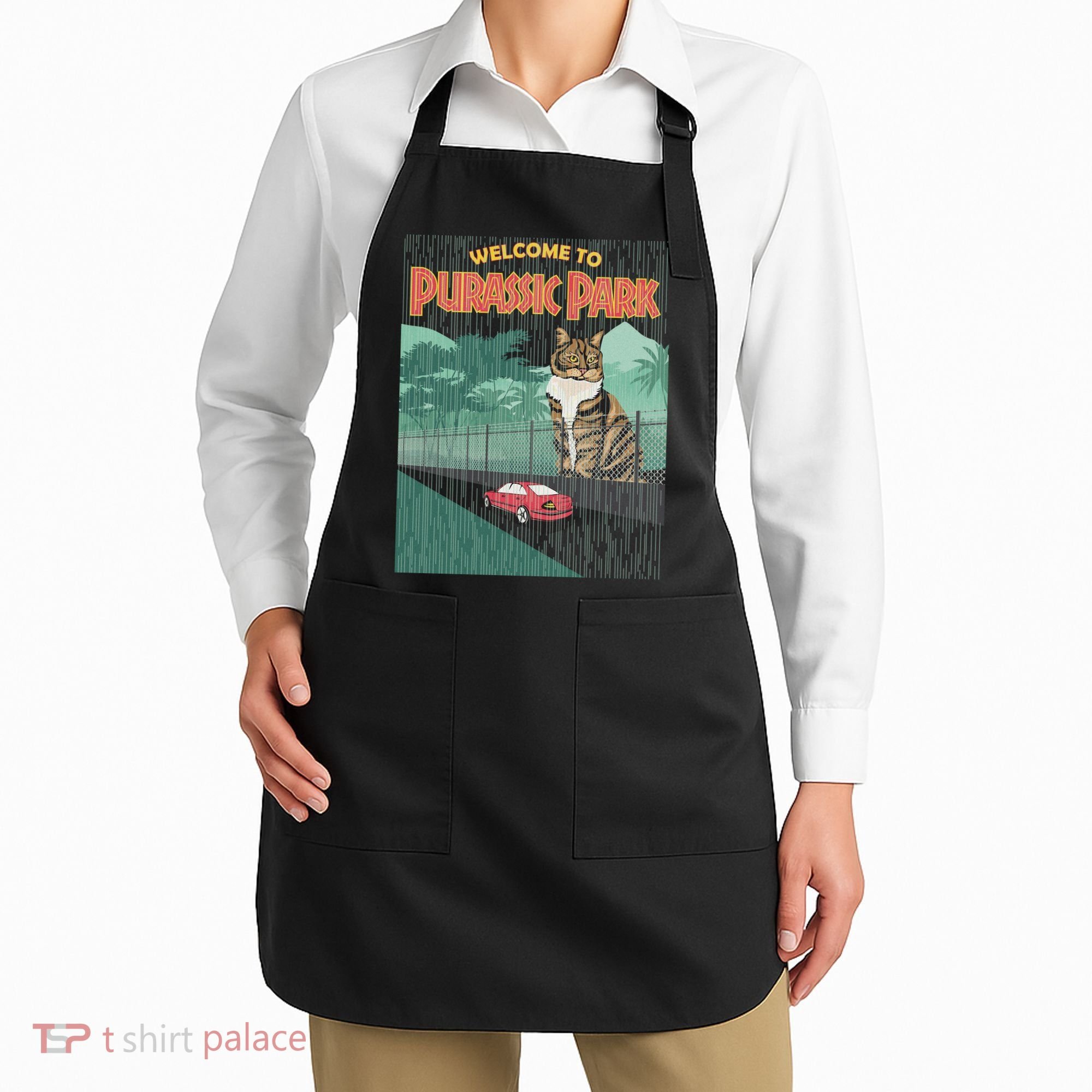 Welcome To Purassic Park Apron