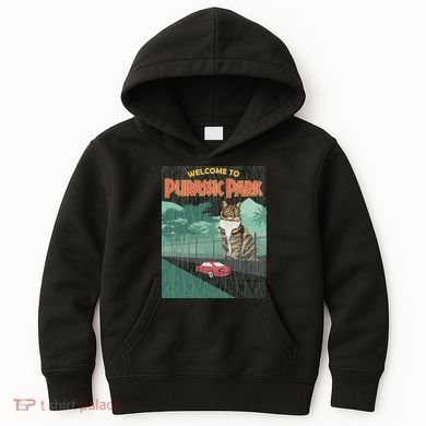 Welcome To Purassic Park Kids Hoodie