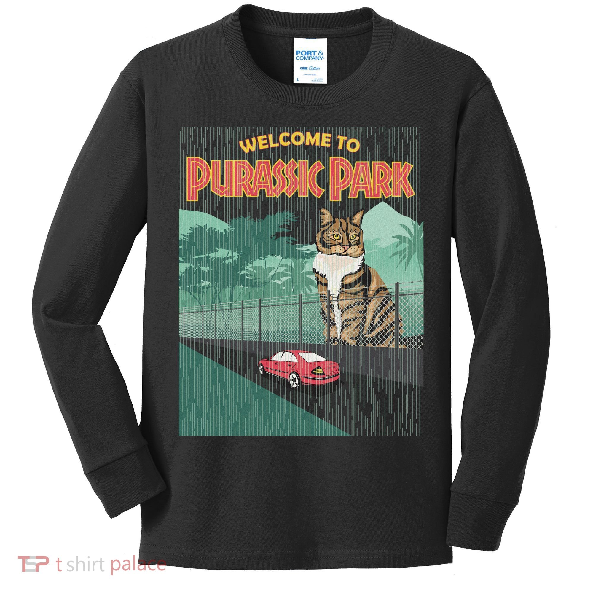Welcome To Purassic Park Kids Long Sleeve Shirt