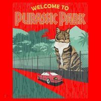 Welcome To Purassic Park Santa Hat thumb 1