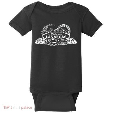 Welcome To The Fabulous Las Vegas Logo Baby Bodysuit
