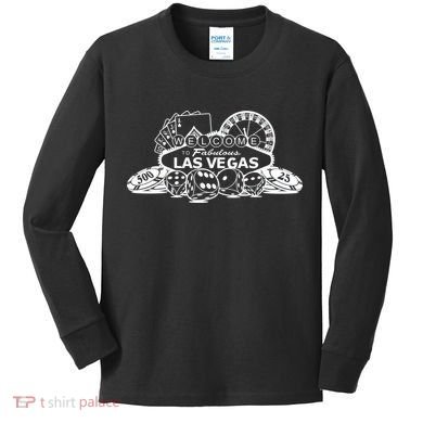 Welcome To The Fabulous Las Vegas Logo Kids Long Sleeve Shirt