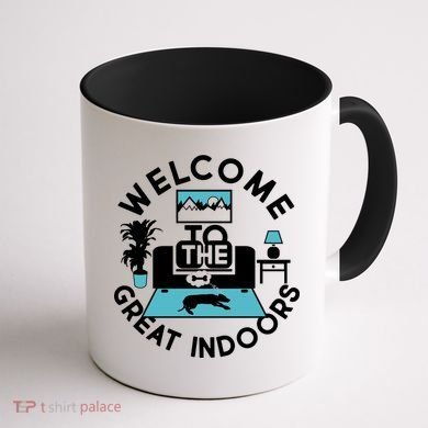 Welcome To The Great Indoors Coffee Mug back