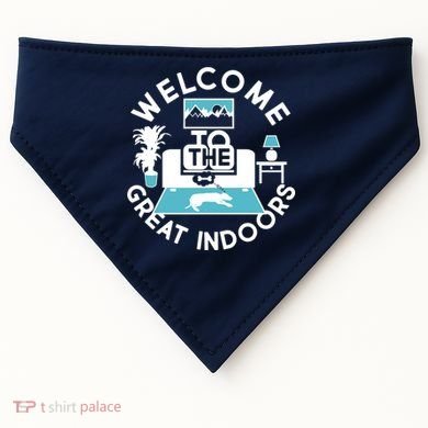 Welcome To The Great Indoors USA-Made Doggie Bandana