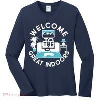 Welcome To The Great Indoors Women's Long Sleeve Shirt thumb 0