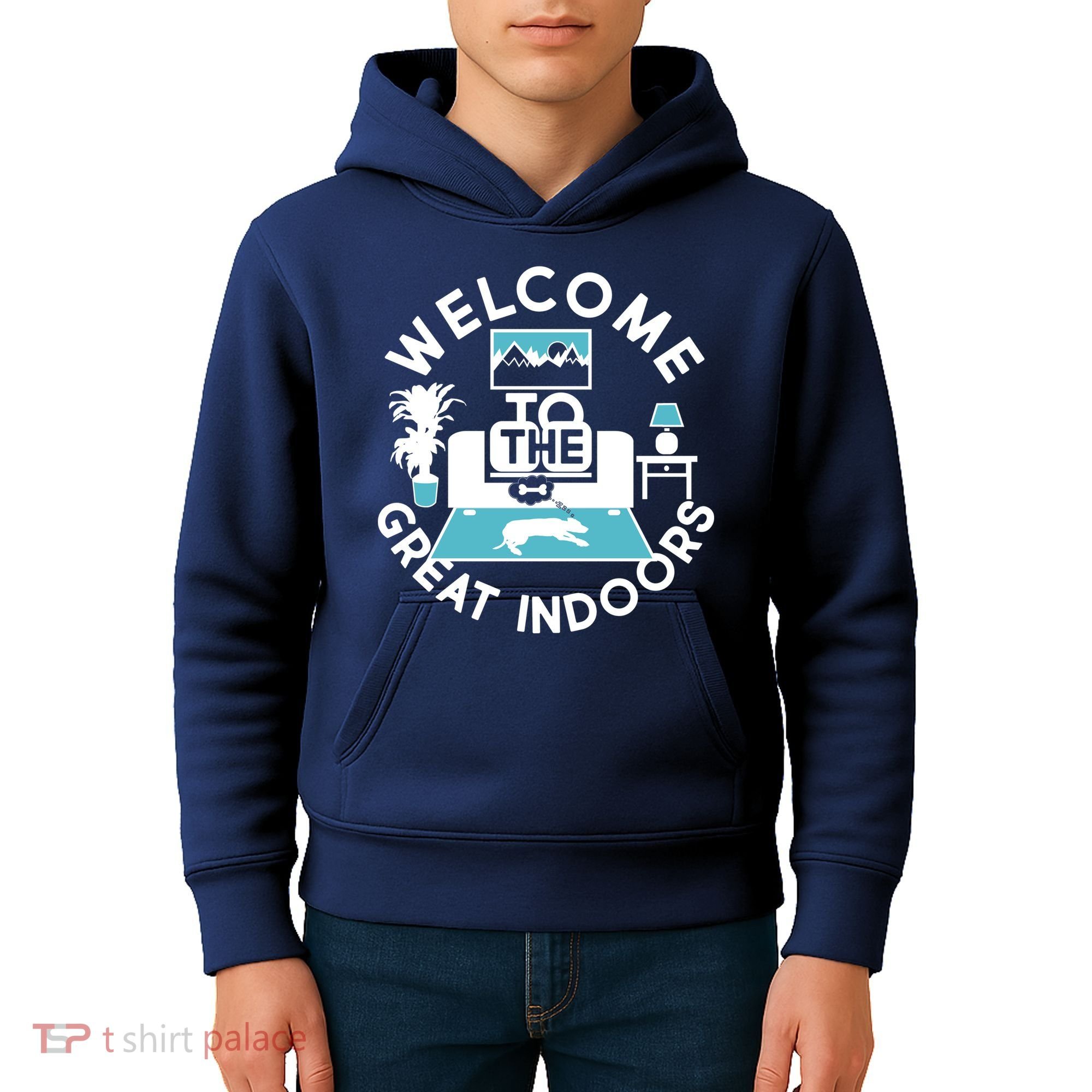 Welcome To The Great Indoors Kids Hoodie