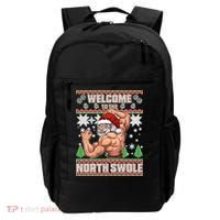 Welcome to the North Swole Santa Ugly Christmas Backpack thumb 0