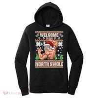 Welcome to the North Swole Santa Ugly Christmas Women's Hoodie thumb 0