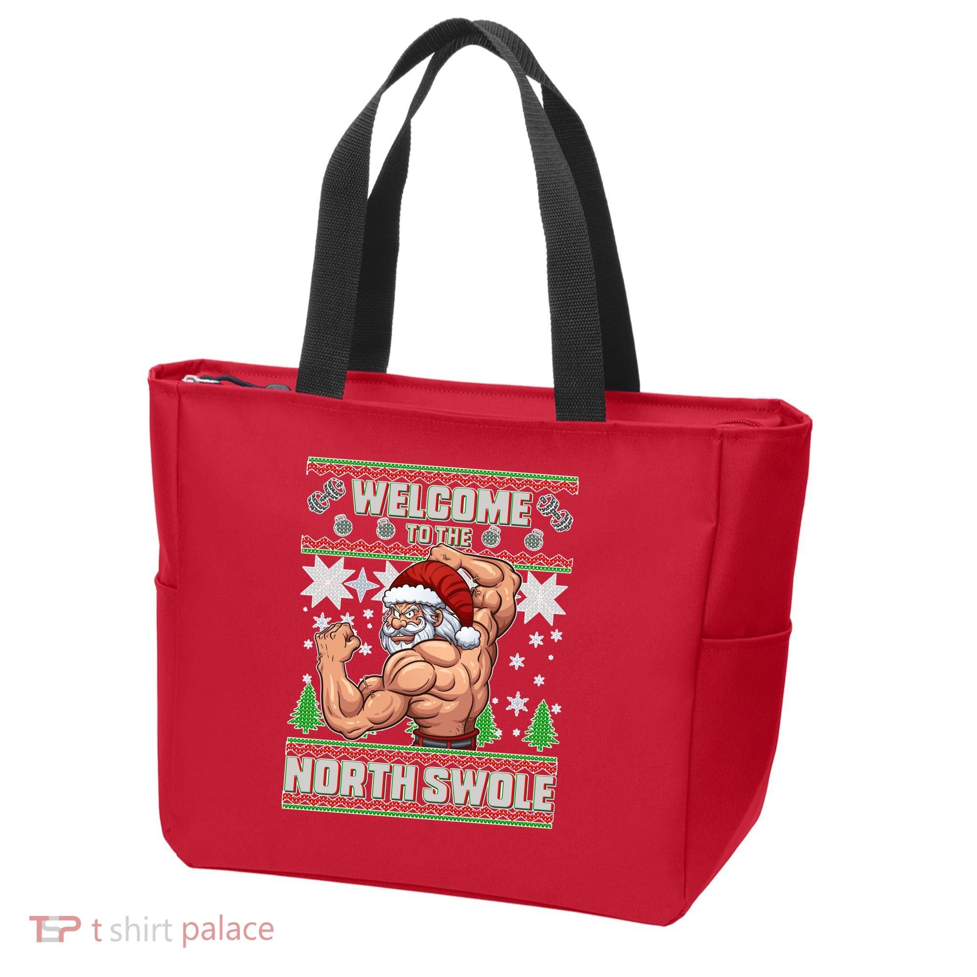 Welcome to the North Swole Santa Ugly Christmas Tote Bag