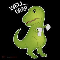 Well Crap Funny T-Rex Can't Wipe Hoodie thumb 7