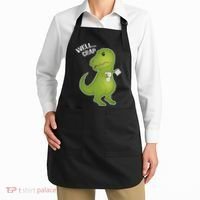 Well Crap Funny T-Rex Can't Wipe Apron thumb 2